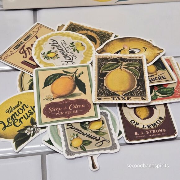 Journal  Notebook Lemons Have a Zest for Life ,matching Pen,keychain And Sticker - Picture 2 of 7